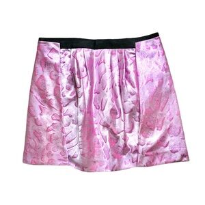 A|X ARMANI EXCHANGE metallic pink leopard skirt